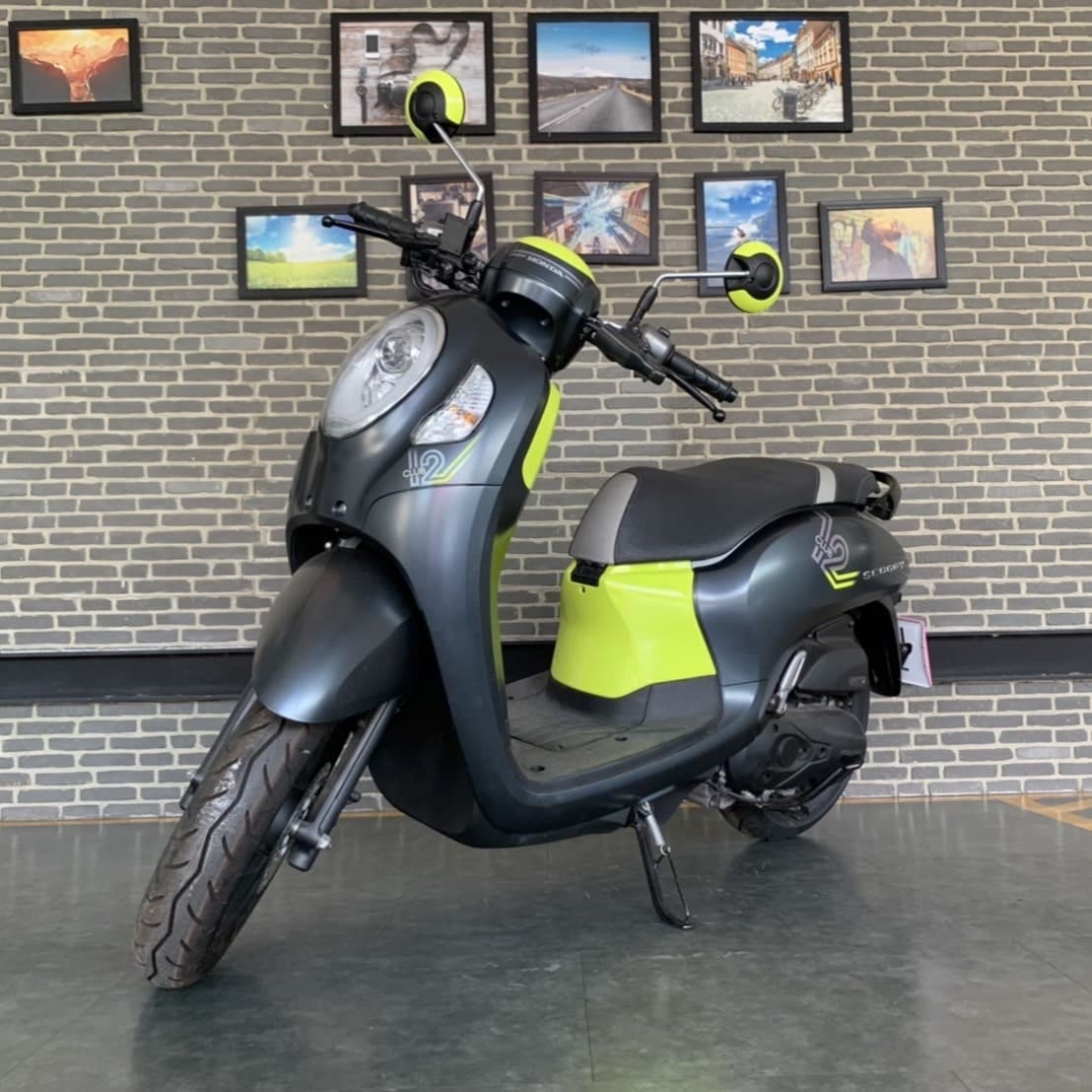 Honda Scoopy Club 12 ปี 2022 สี เทา-เหลือง มือสองสภาพดี 