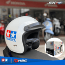 หมวกกันน็อคHonda H2C(2023) ลายSnoopyลายMinionsลายPual FrankลายTamiya ของแท้ฮอนด้า100% รุ่นย่อยTamiyaสีขาว