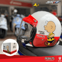 หมวกกันน็อคHonda H2C(2023) ลายSnoopyลายMinionsลายPual FrankลายTamiya ของแท้ฮอนด้า100% รุ่นย่อยSnoopyสีขาว