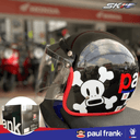 หมวกกันน็อคHonda H2C(2023) ลายSnoopyลายMinionsลายPual FrankลายTamiya ของแท้ฮอนด้า100% รุ่นย่อยPaulFrankสีดำ
